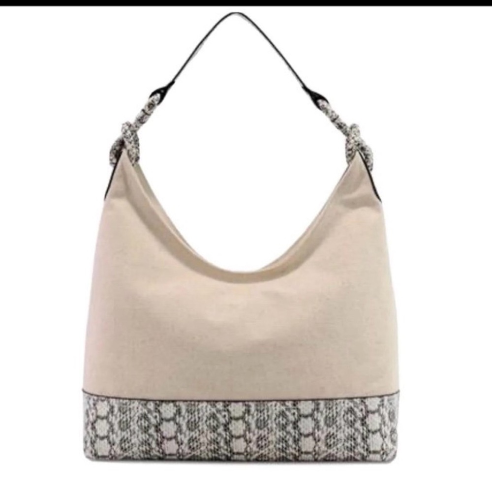 Hillary Canvas Hobo Bag